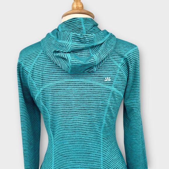 NWT Lukka Womens Full-Zip Hooded Athletic Jacket Size M Aqua Running Activewear - Picture 5 of 9